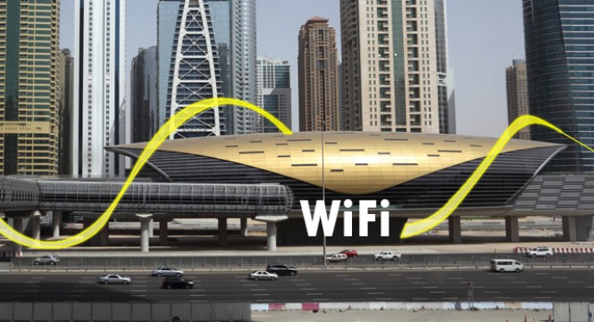 Free  Wi-Fi  in   Dubai Metro And Tram