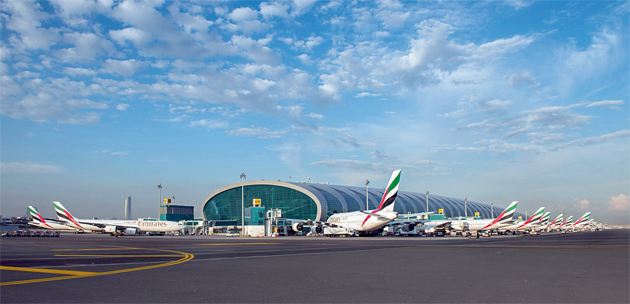 Status of of flights arriving and departure to Dubai Airports