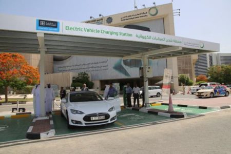 Electric Car Charging Station in Dubai